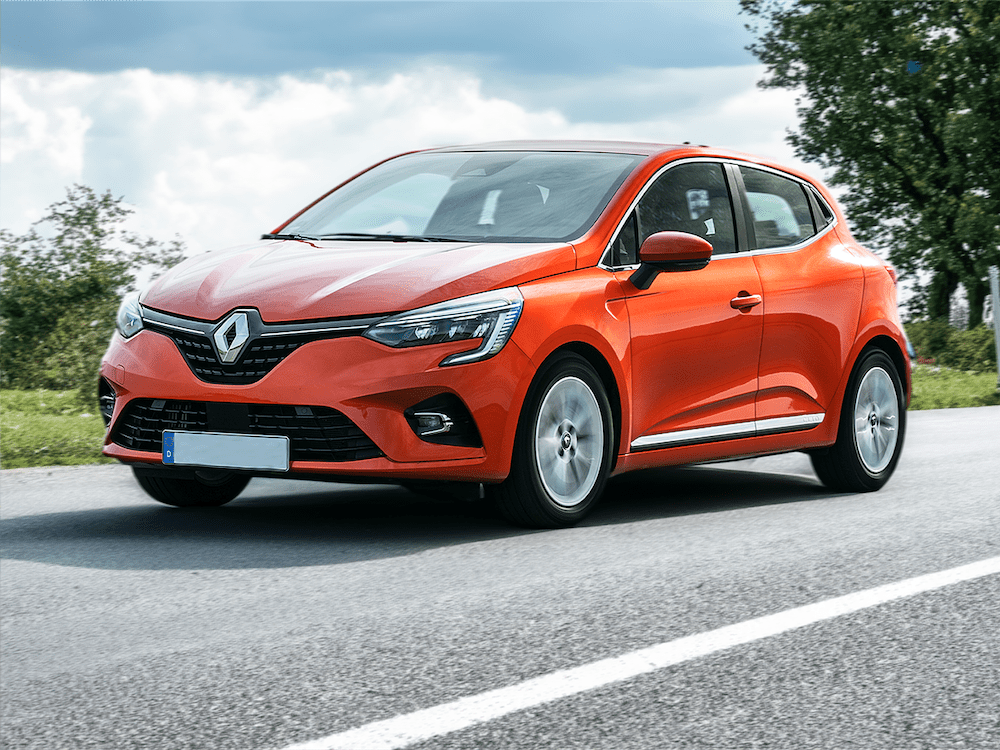 Zetex Rent - Fahrzeugvermietung | PKW und Transporter - Renault Clio auf Strasse in Deutschland Zetex Rent - fahrzeugvermietung